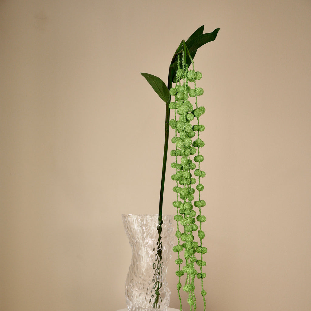 Konstgjord grön amaranthus-kvist, närbild 2