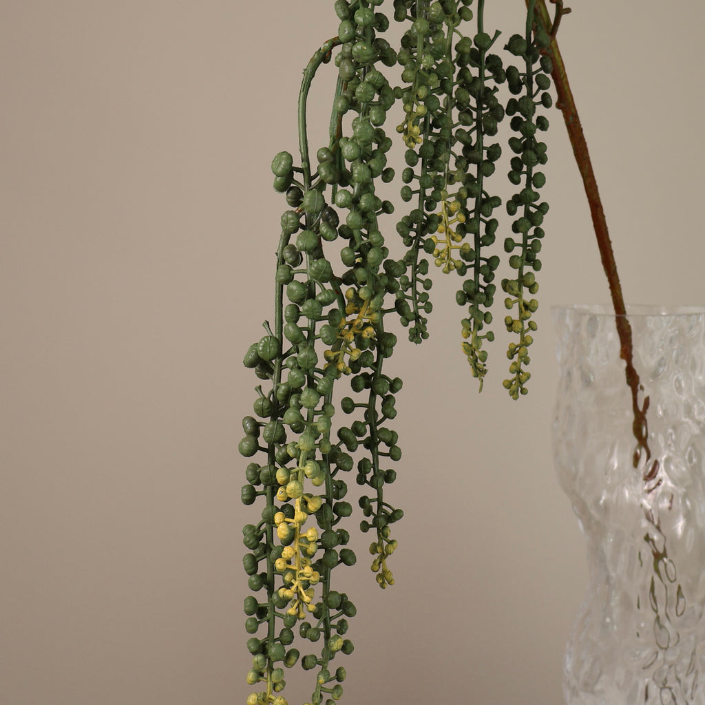 Konstgjord mörkgrön amaranthus-kvist, närbild 5