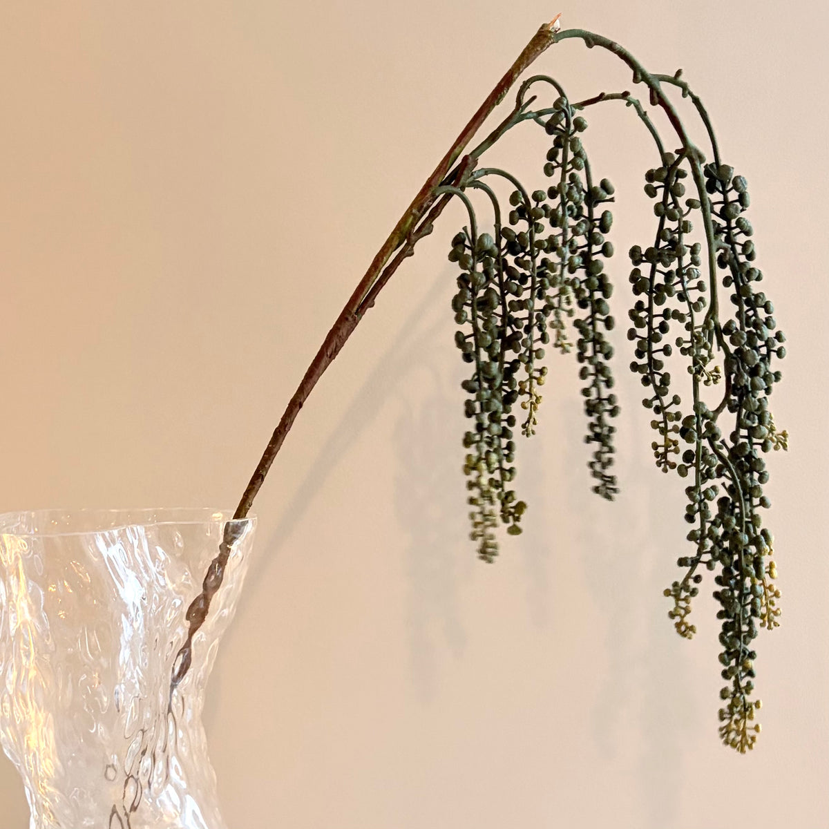 Konstgjord mörkgrön amaranthus-kvist