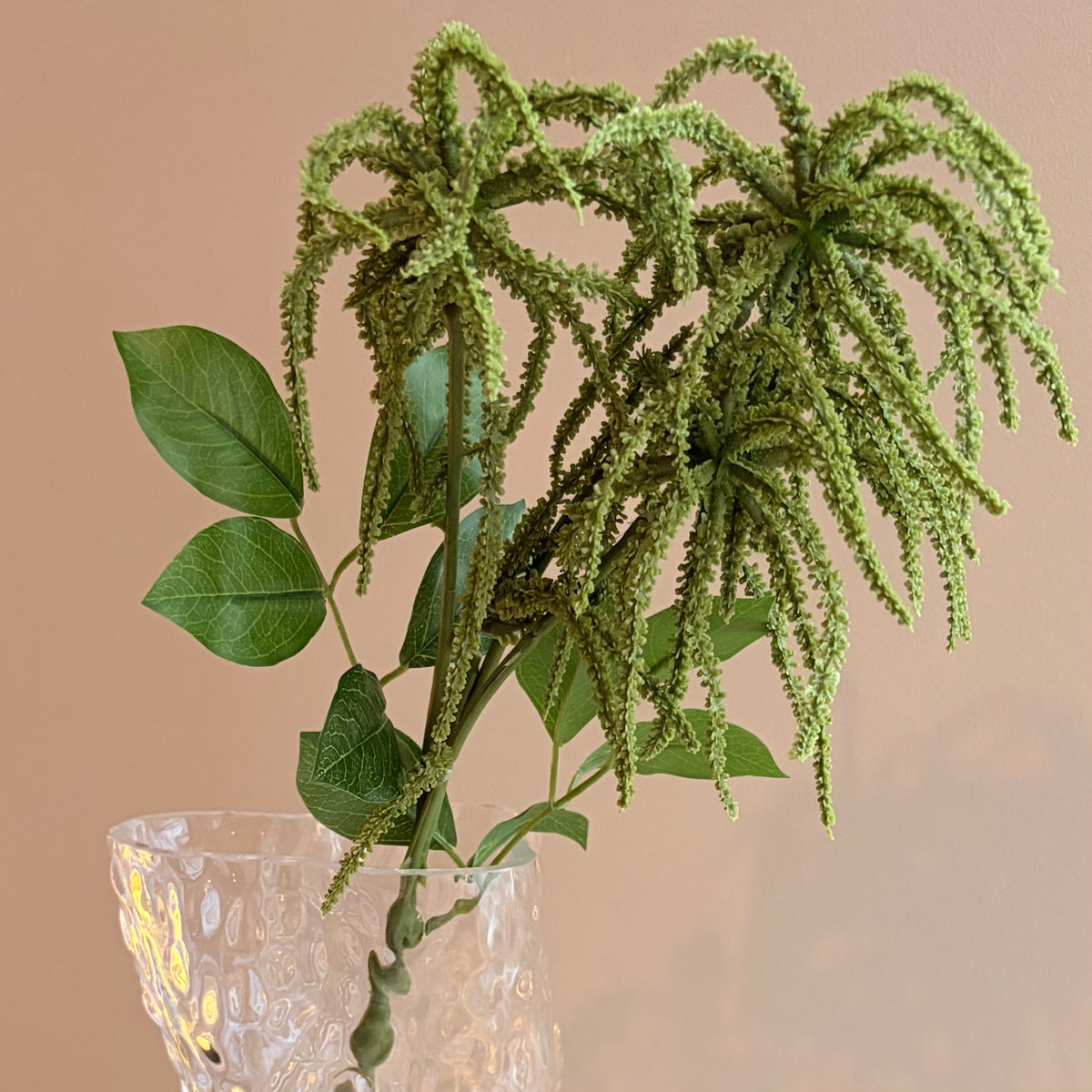 Konstgjord hängande grön amaranthus-kvist